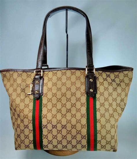 canvas bag gucci|genuine gucci tote.